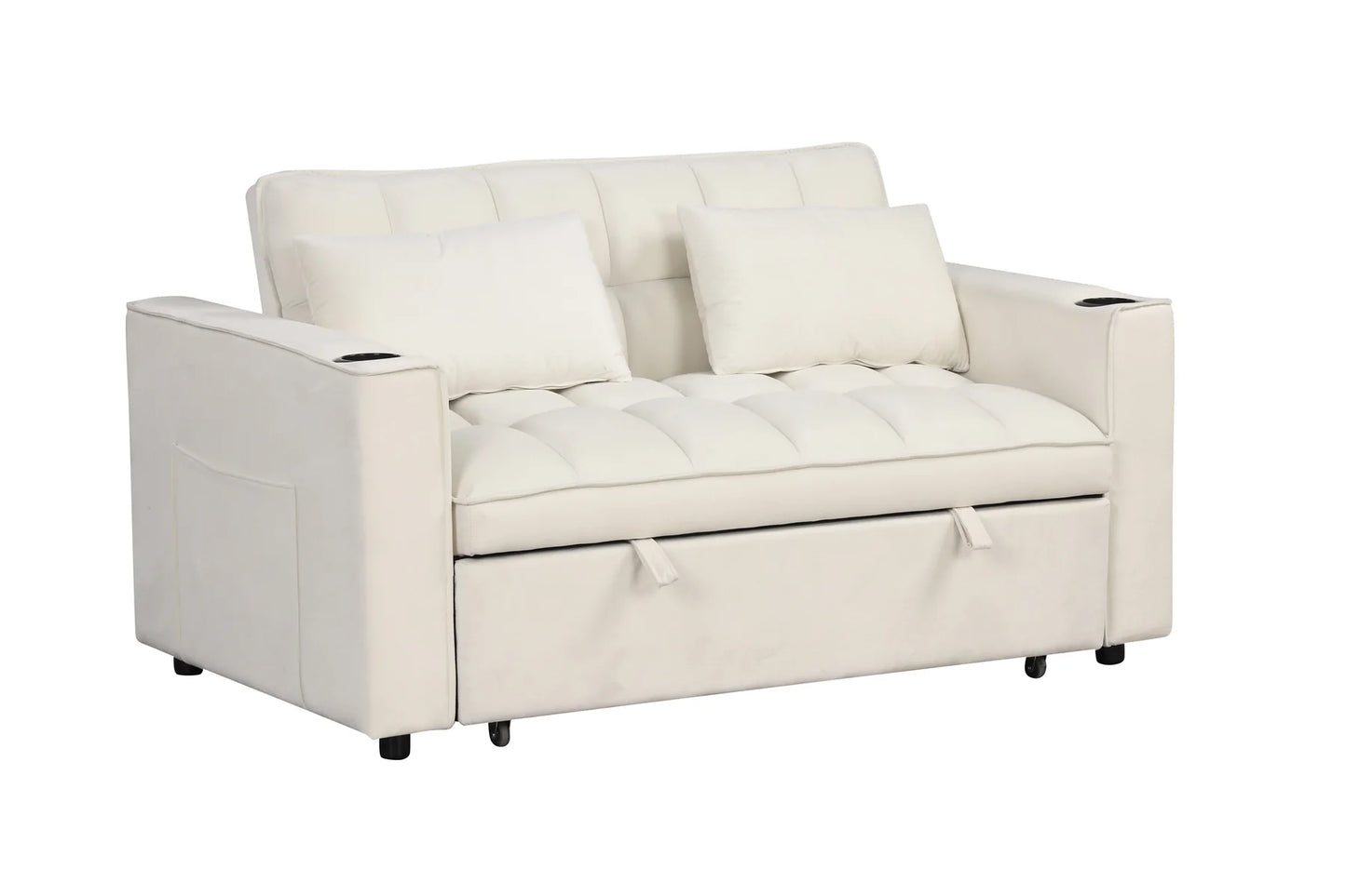 Pullout Sofa Sleeper 2098 - 3 Velvet Colors