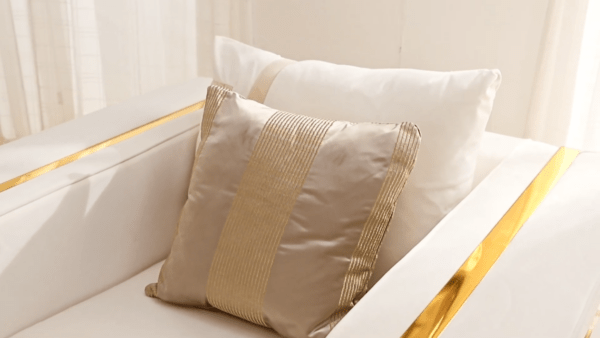 Homey Design 2131 White Upholstery Set