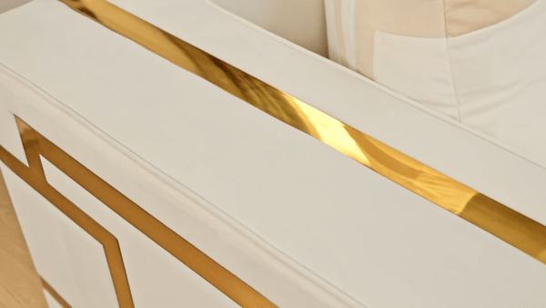 Homey Design 2131 White Upholstery Set