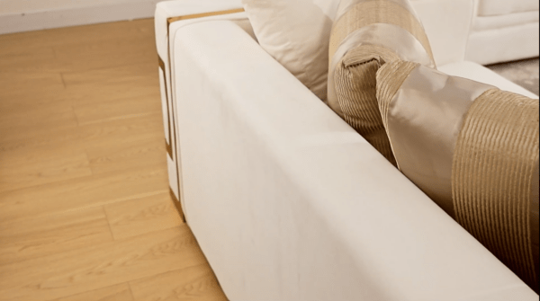 Homey Design 2131 White Upholstery Set