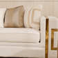 Homey Design 2131 White Upholstery Set