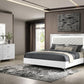 Cassia White High Gloss 4 Pc Bedroom Set