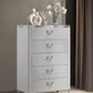 Cassia 5 Drawer Bedroom Chest High Gloss