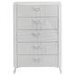 Cassia 5 Drawer Bedroom Chest High Gloss