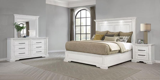 McKinney 4 Pc White Bedroom Set 215871Q-S4