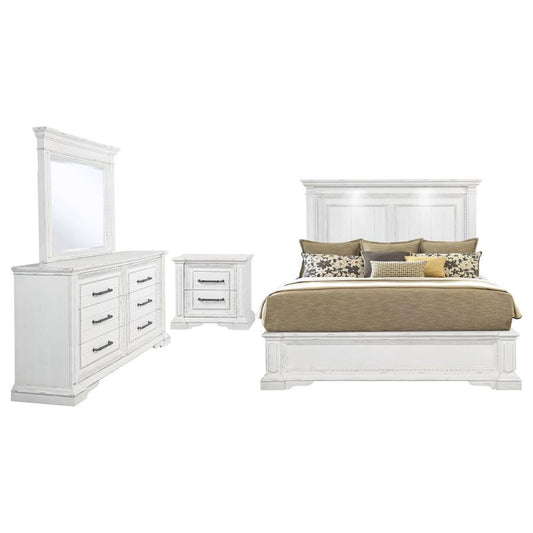 McKinney 4 Pc White Bedroom Set 215871Q-S4