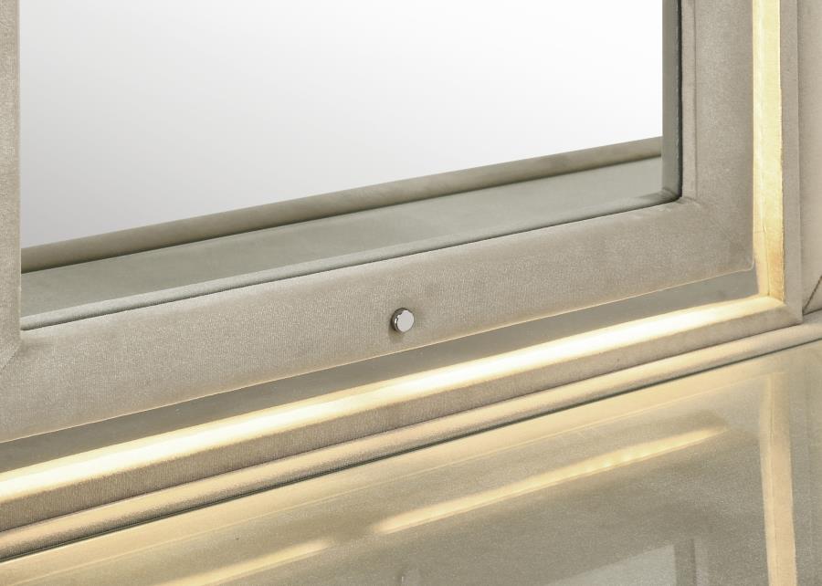 Lorient 4 Pc Bedroom Set w/Dresser Fireplace