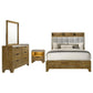 Henderson Medium Oak 4 Pc Bedroom Set
