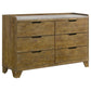 Henderson Medium Oak 4 Pc Bedroom Set