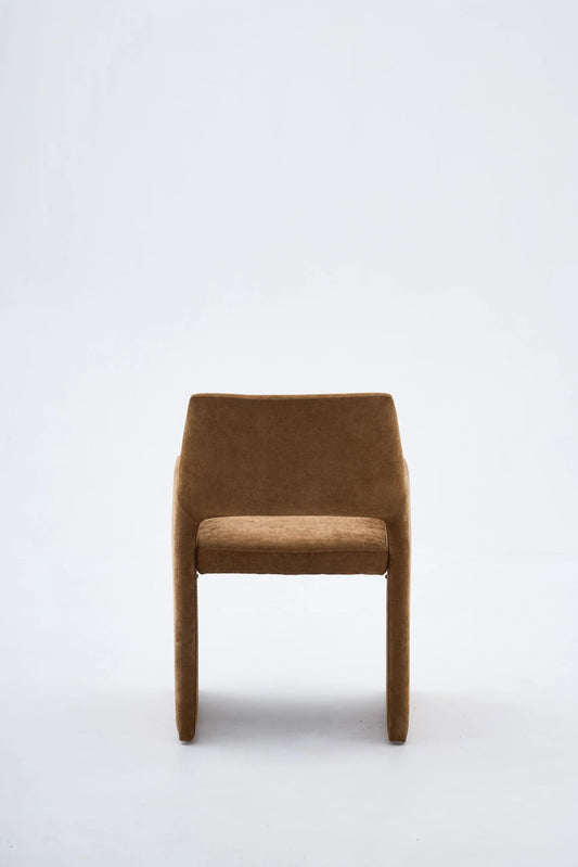 Luna Saddle Brown Upholstered Chair