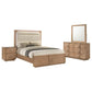 Leanne Light Oak 4 Pc LED Bedroom Set