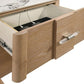 Leanne Light Oak 4 Pc LED Bedroom Set