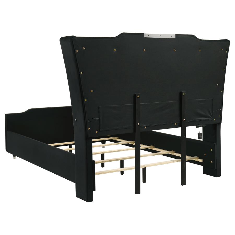 Lorient Black 4 Pc Bedroom Set - King Bed