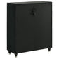 Lorient Black Velvet 5 Drawer Chest