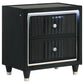 Ravenne 2-Drawer Velvet Upholstered LED Nightstand