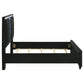 Ravenne Velvet Upholstered Eastern King LED Bed