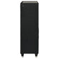 Ravenne Black Velvet 5 Drawer Chest