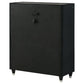 Ravenne Black Velvet 5 Drawer Chest