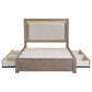 Kenora Barley Brown 4 Pc Bedroom Set by Coaster