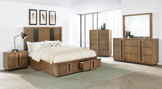 Terrace 224900Q-S5 Ash Brown 5 Pc Bedroom Set