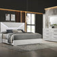 Ives King 4 Pc White High Gloss Bedroom Set
