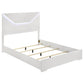 Ives King 4 Pc White High Gloss Bedroom Set