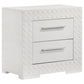 Ives White High Gloss 4 Pc Bedroom Set