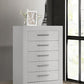 Ives Bedroom Chest of Drawers White High Gloss