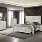 Olivia Pearl White 4 Pc LED Bedroom Set
