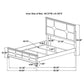 Olivia Pearl White 4 Pc LED Bedroom Set