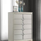 Olivia 224955 Pearl White 5 Drawer Chest