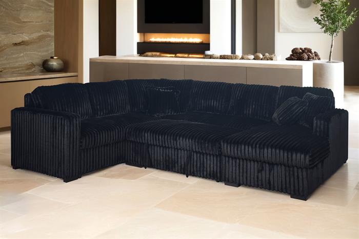 Bliss Stationary Sectional Sleeper Midnight