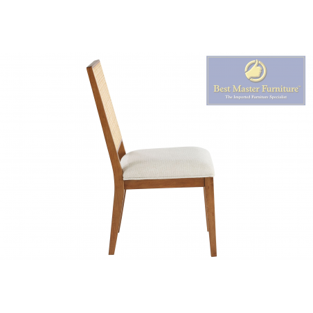 2310 Cream & Walnut Rattan Dining Set