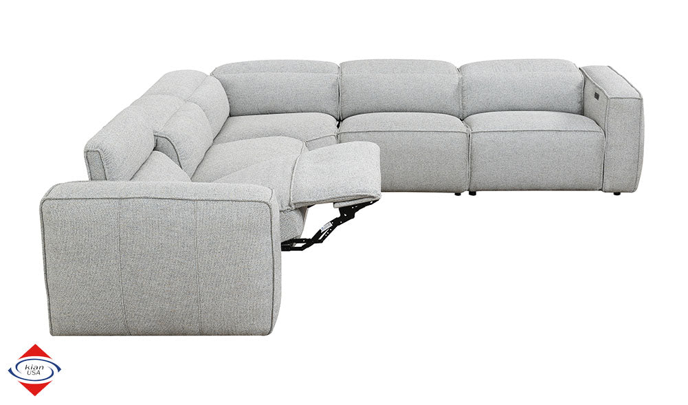 Kian 241 Power Fabric Sectional