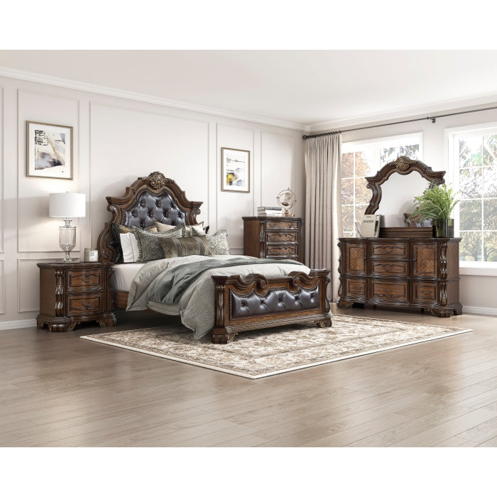 Gilmartin Dark Brown 4 Pc King Bedroom Set