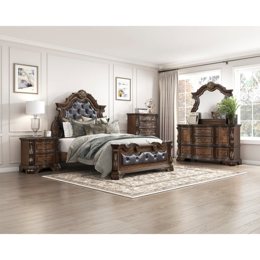 Gilmartin Dark Brown 4 Pc King Bedroom Set