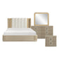 Ribbon King 4 Pc Light Oak Bedroom Set