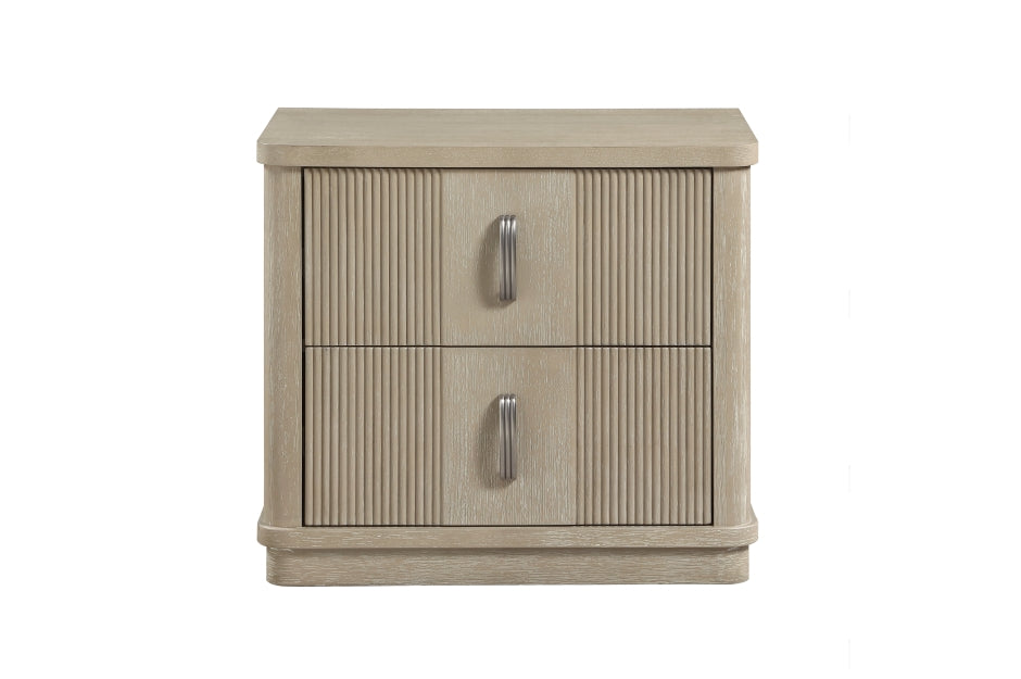 Ribbon King 4 Pc Light Oak Bedroom Set