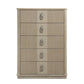 Ribbon 5 Drawer Light Oak Chest