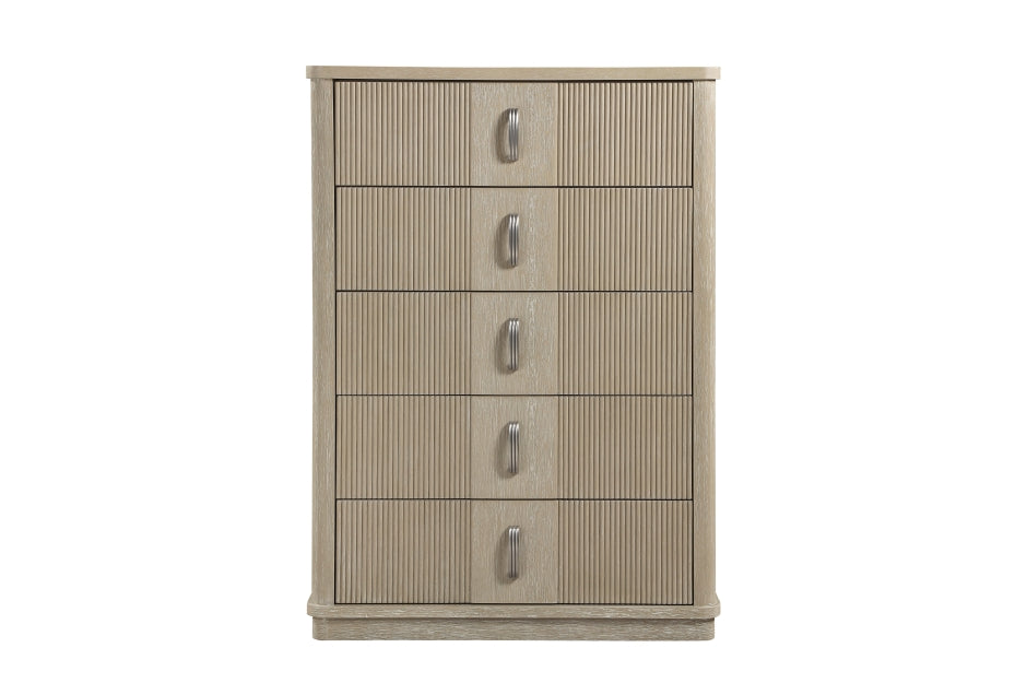 Ribbon 5 Drawer Light Oak Chest