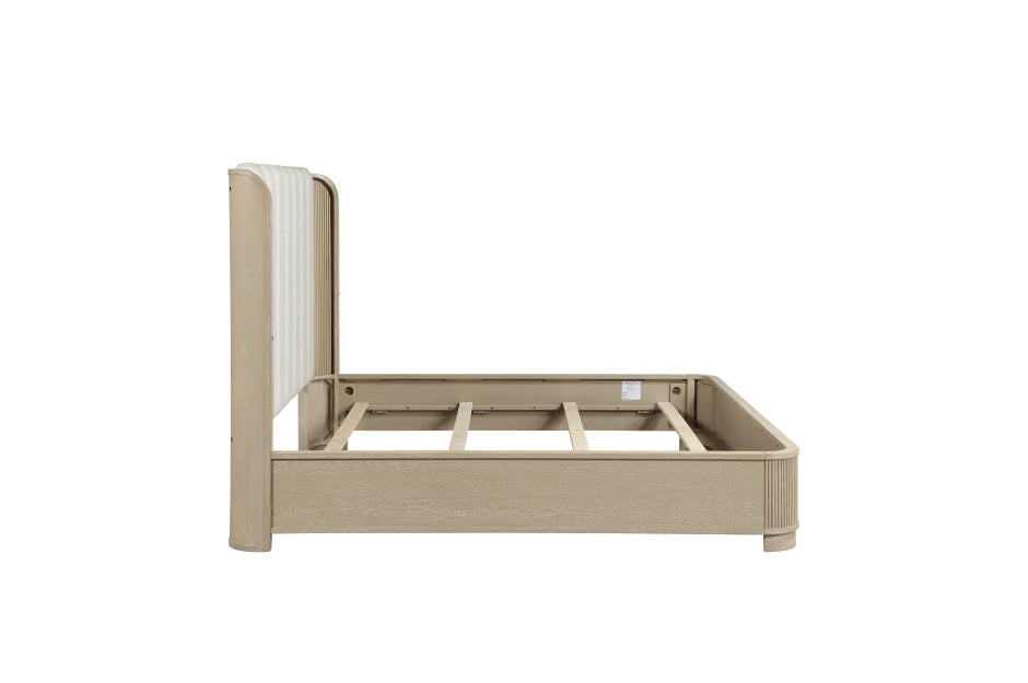 Ribbon Light Oak 4 Pc Bedroom Set w/LED