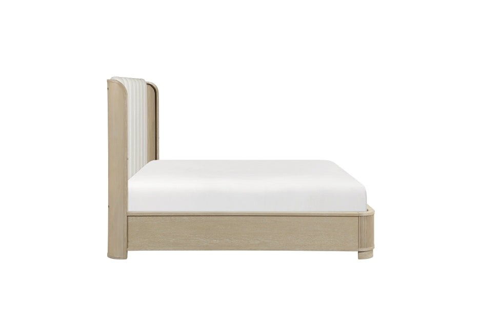 Ribbon King 4 Pc Light Oak Bedroom Set