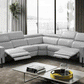 Havana ESF 2787 Top Grain Leather Gray Sectional