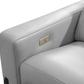Havana ESF 2787 Top Grain Leather Gray Sectional
