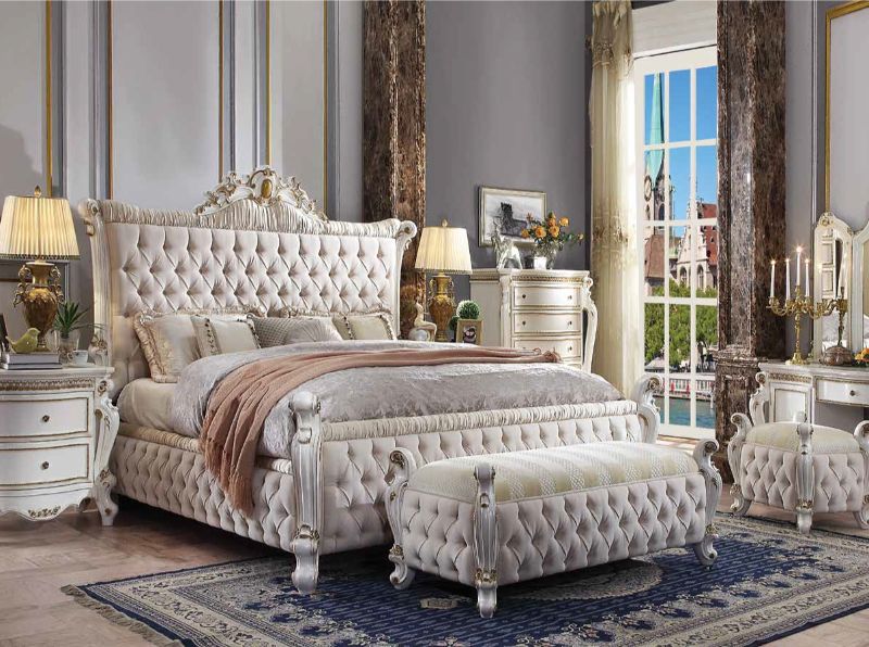 Acme - Picardy Bedroom Collection - Antique Pearl Finish