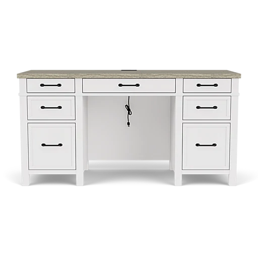 Finn Two Tone Executive Desk 28631