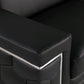 Global United 296 Black Sofa and Loveseat Set