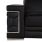 Global United 296 Black Sofa and Loveseat Set