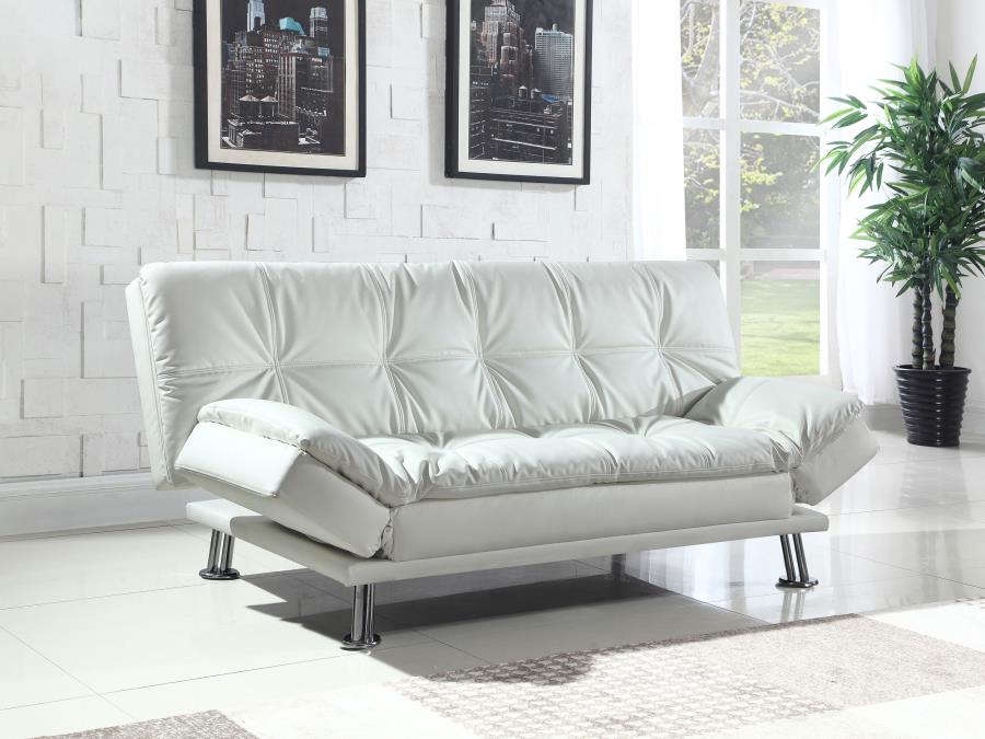 Dilleston Sofa Futon Collection - White