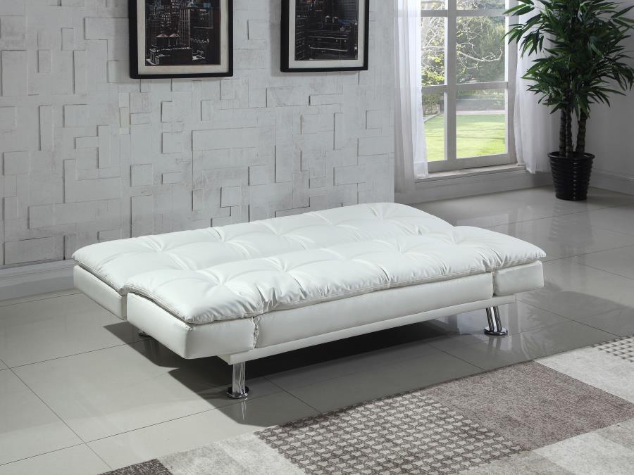 Dilleston Sofa Futon Collection - White